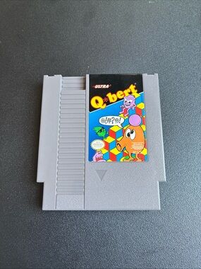 Q*Bert -- NES Nintendo Authentic Game Original Fun Arcade Game Qbert Not Tested